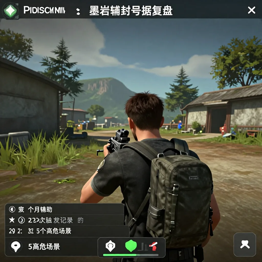 墨岩辅助封号数据复盘 - 和平精英游戏截图