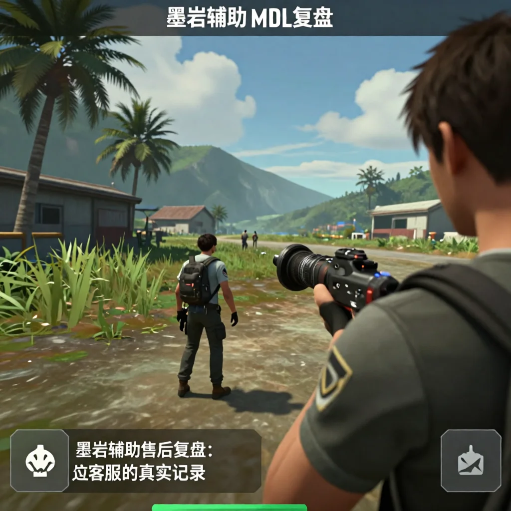 墨岩辅助售后复盘 - 和平精英游戏截图