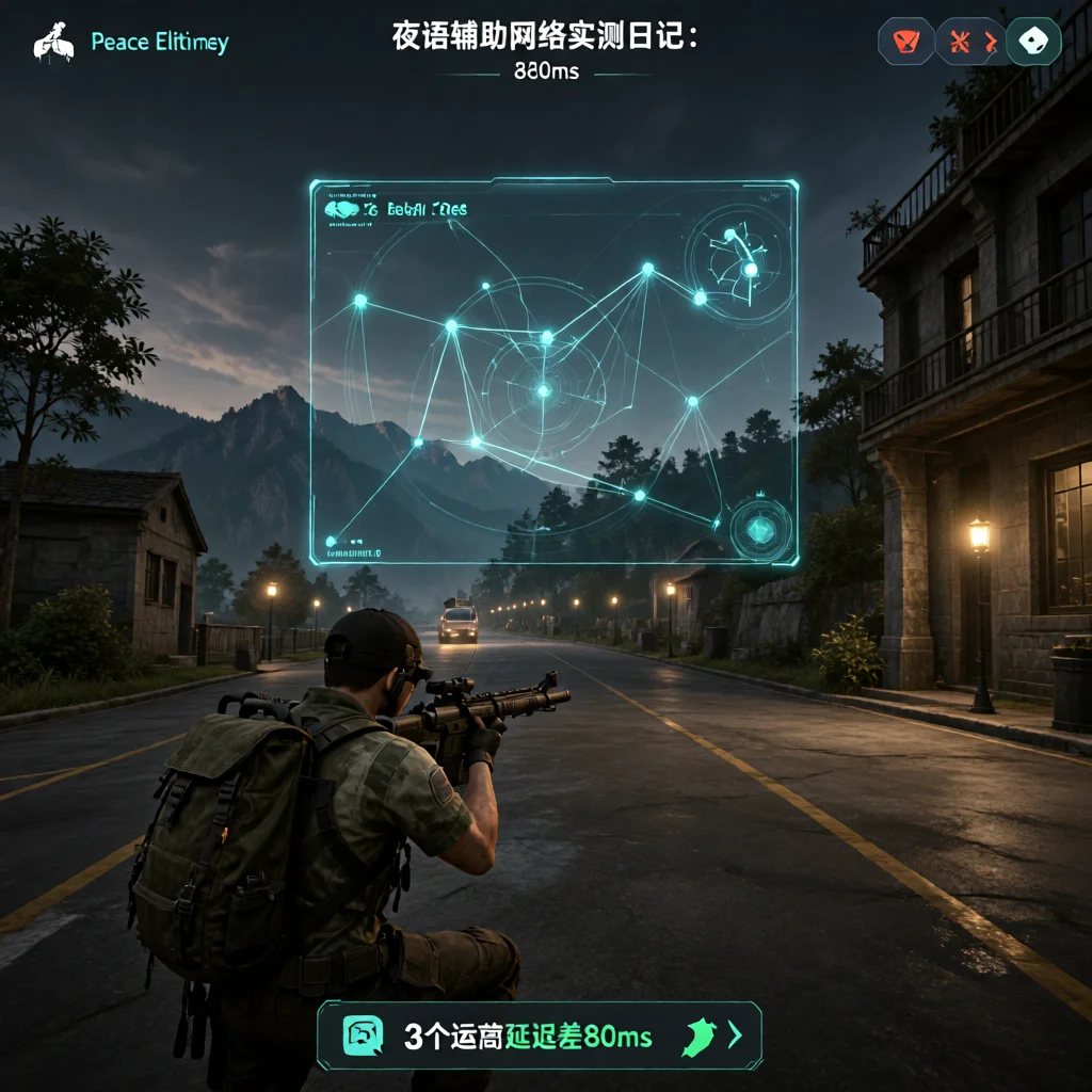 夜语辅助网络实测日记:3个运营商延迟差距超80ms