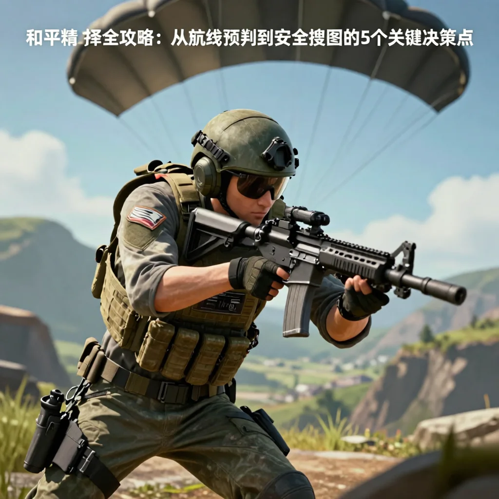 和平精英跳伞飞行路线图预判与落点选择