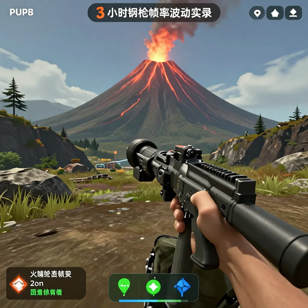 火山辅助内存占用钢枪实测帧率波动